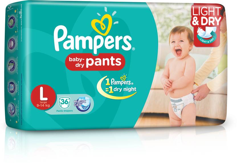 Pampers Pants Diaper Large Size Buy 36 Pampers Cotton Pant Diapers