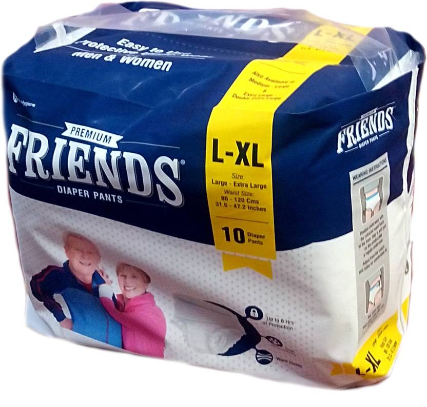 Friends PULL UPS / PANT STYLE DIAPERS 10 Pieces - L