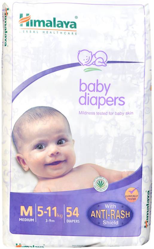 Himalaya Baby Diapers Medium 54 pieces - Medium (54 Pieces) 