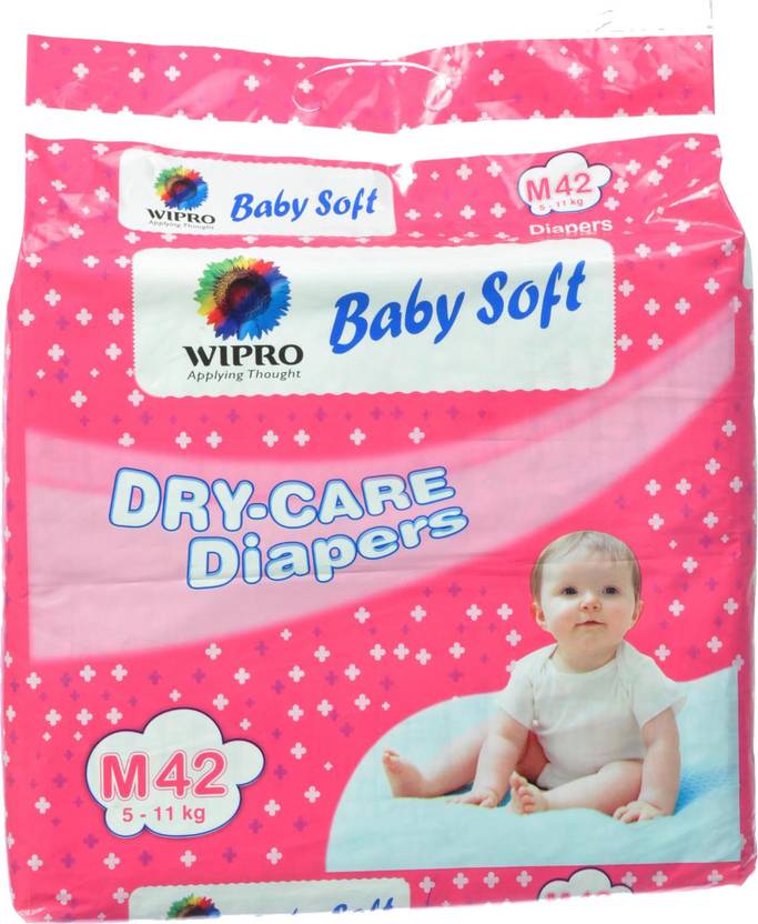 WIPRO Baby Soft Dry Care Diapers M Buy 42 WIPRO