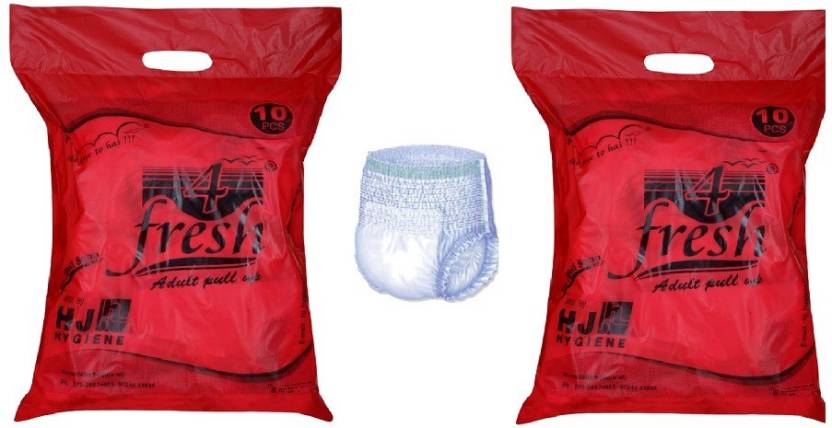 4fresh Pull Up Pant Style Diapers Combo 10+10 - XL (20 Pieces) 