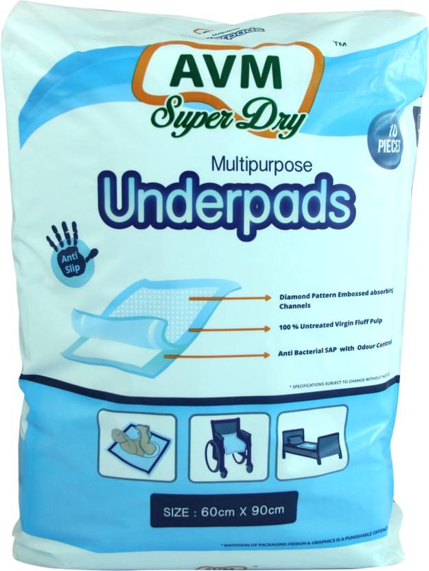 AVM Super Dry Multipurpose Underpads S Buy 10 AVM Super Dry