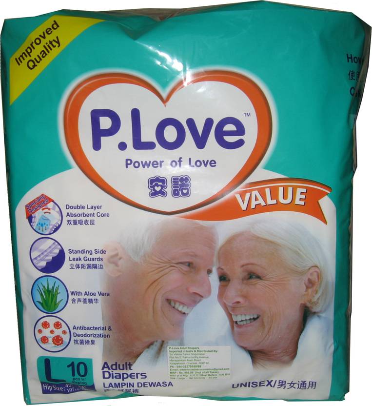 P Love Adult Diapers L