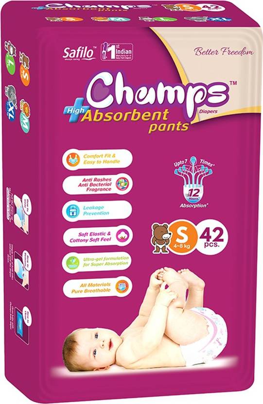 Champs High Absorbent Pants - Small (60 Pieces) 