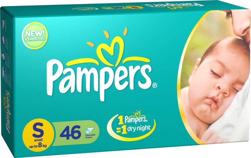 Pampers Diaper Taped New Born Small Size - Buy 46 Pampers Tape Diapers
