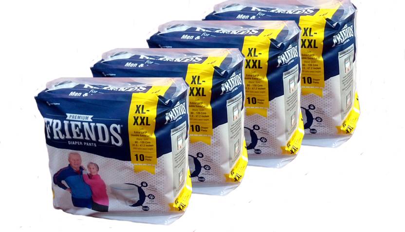 Friends PULL UPS / PANT STYLE DIAPERS SET OF 4 PACKS - XL