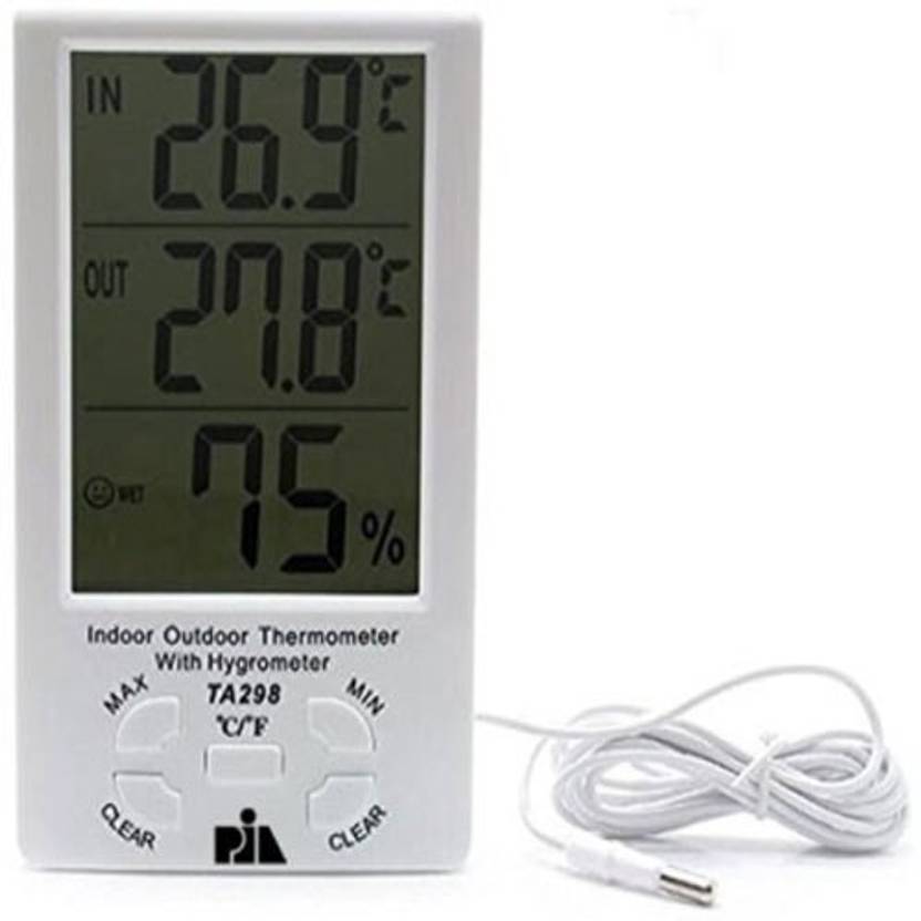 Indoor Outdoor TA298 Thermo Hygro Thermometer Indoor Outdoor