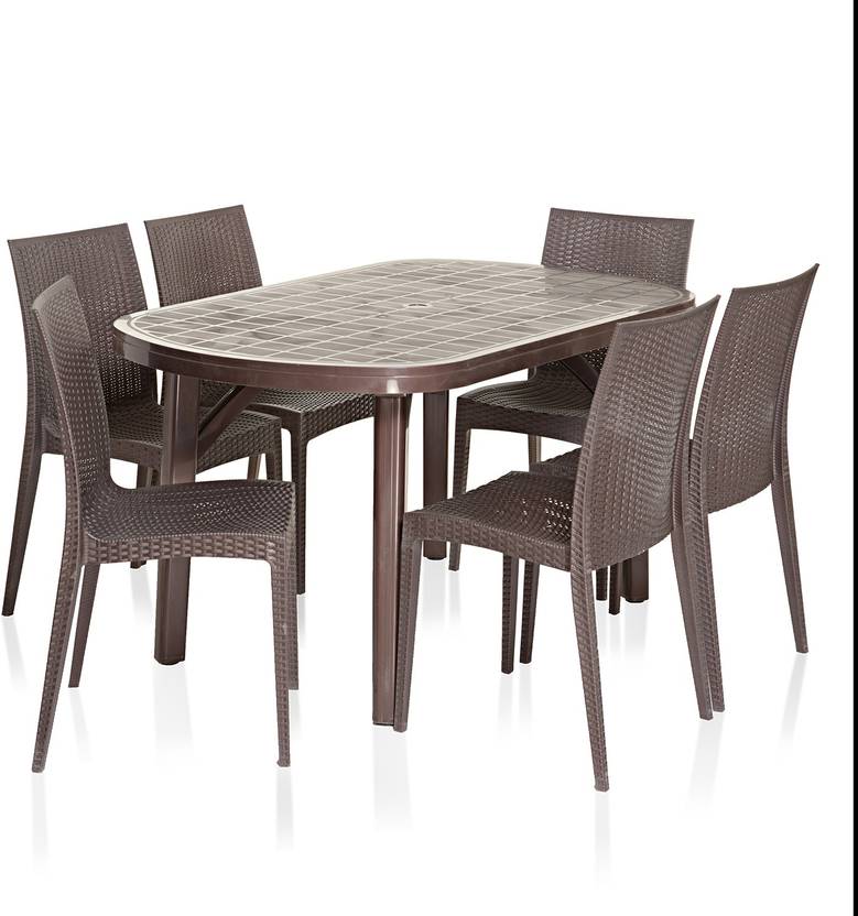 Varmora Dinning Table Set 1 6 Dezire Plastic Seater Dining Varmora Dinning Table Set 1 6 Dezire Plastic Seater Dining