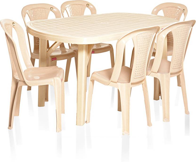 Varmora Dinning Table Set 1 6 Dezire Plastic Seater Dining Varmora Dinning Table Set 1 6 Dezire Plastic Seater Dining