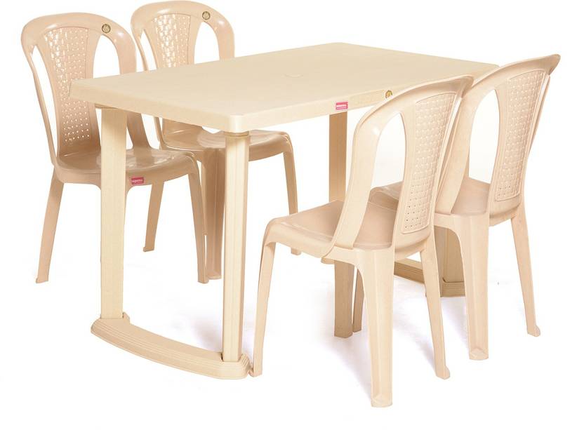 Varmora Dinning Table Set 1 4 Relish Plastic Seater Dining Varmora Dinning Table Set 1 4 Relish Plastic Seater Dining