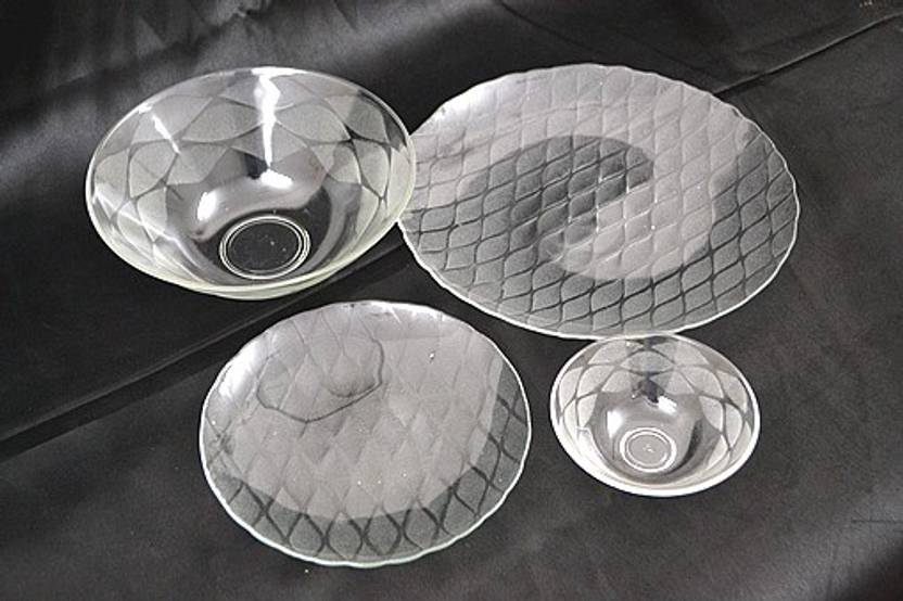 Yera Pack of 22 Glass GlasswareGourmet C Glass Dinner Set Price in