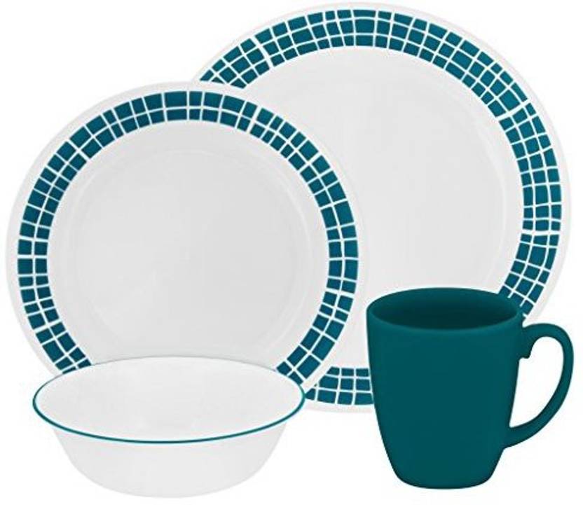 Corelle Coordinates Pack of 16 Stoneware Dinner Set Price in India