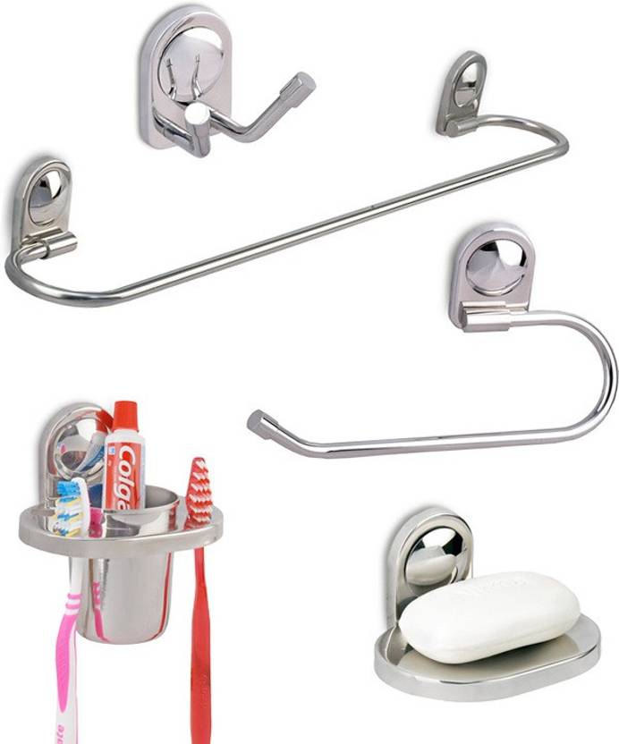 Doyours 5 Pieces Bathroom Accessories Set (Dolphin series) Stainless Steel Bathroom Set