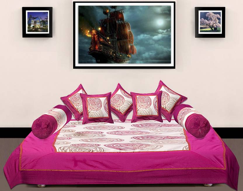 Rustic India Silk Geometric Diwan Set Buy Rustic India Silk Geometric