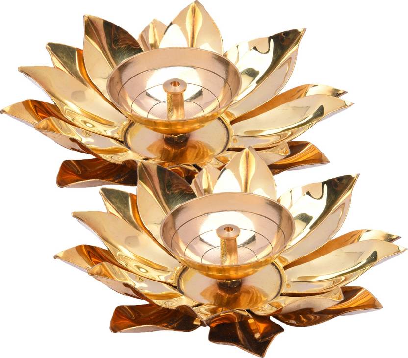 Brecken Paul Designer Brass Table Diya Set In India Brecken Paul Designer Brass Table Diya Set