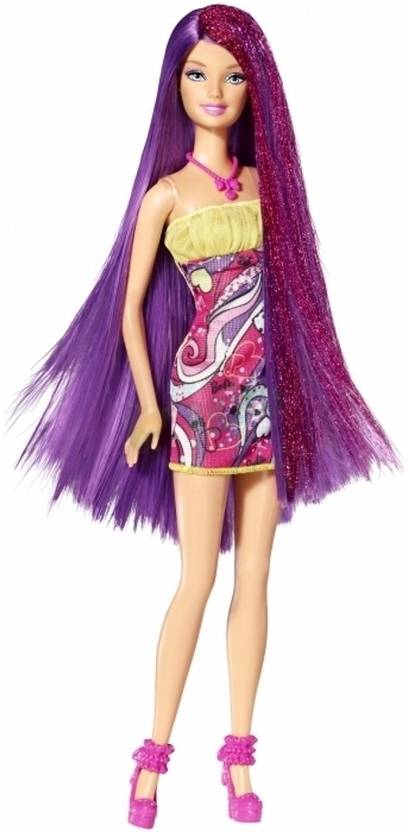 Barbie Long Hair Doll Purple Hair Long Hair Doll Purple Hair