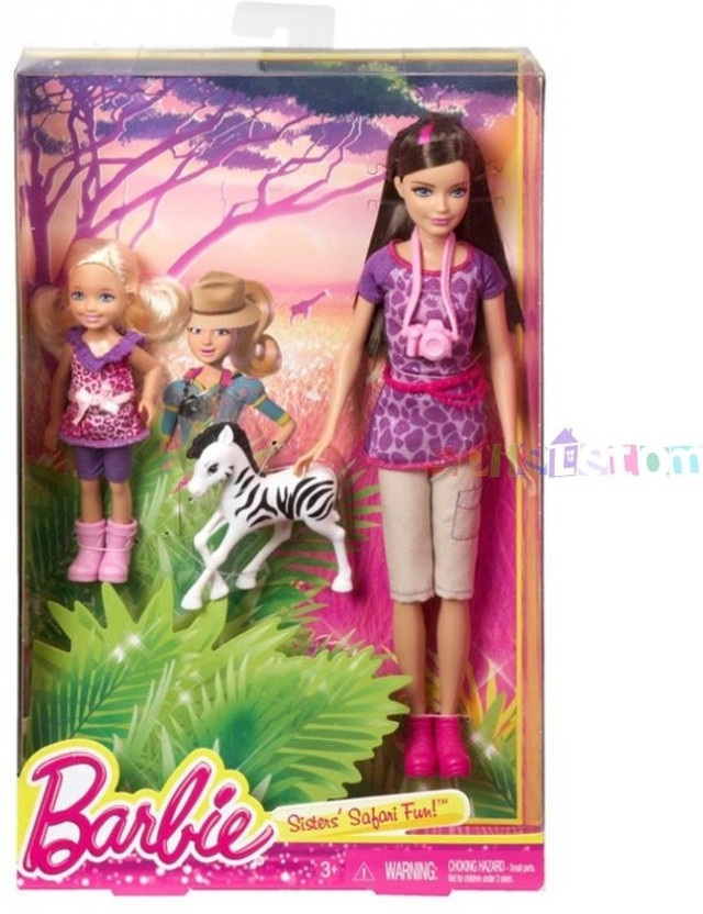 barbie camping sisters 2 pack