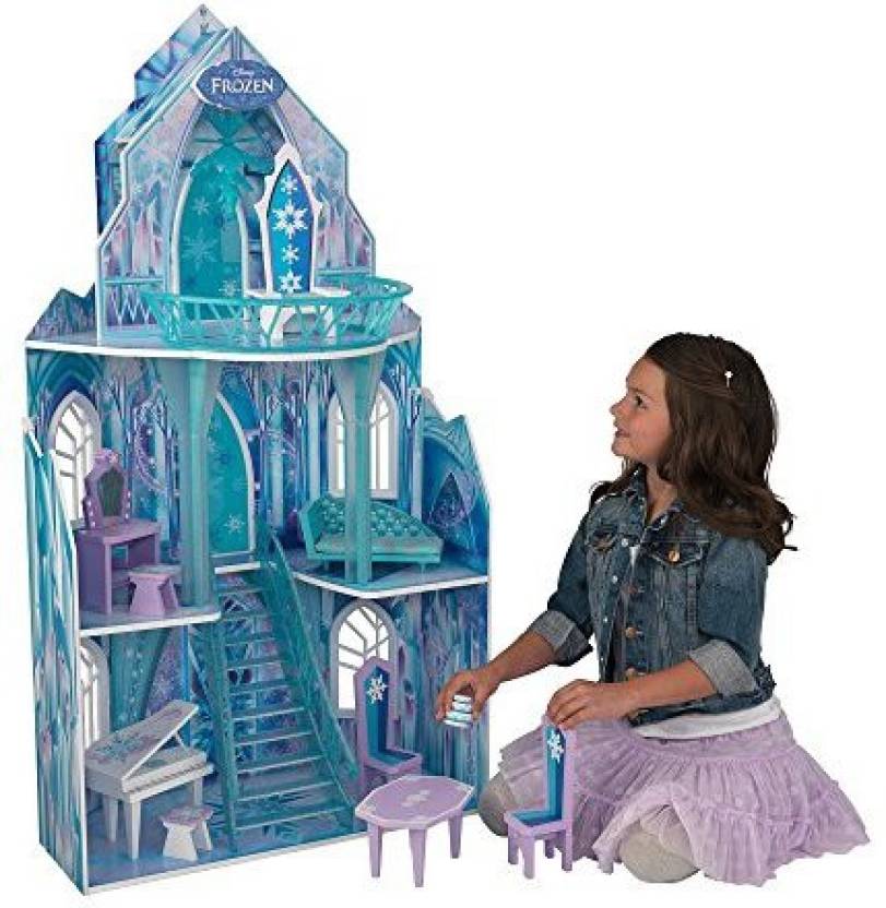 KIDKRAFT Disney Frozen Ice Castle Dollhouse - Disney Frozen Ice Castle ...