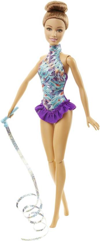 For 449/-(50% Off) Barbie Ribbion Gymnast Doll DKJ18 (Multicolor) at Flipkart
