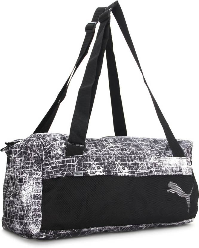Puma Gym Bag Black White Distressed Price In India Puma Gym Bag