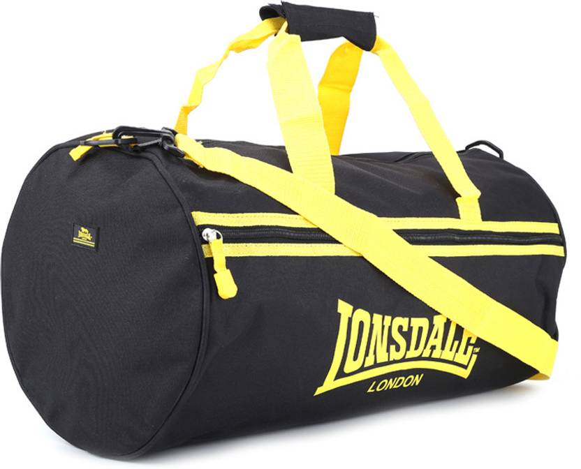 Lonsdale 20 Inch 51 Cm Travel Duffel Bag Black And Yellow Price In Lonsdale 20 Inch 51 Cm Travel Duffel Bag