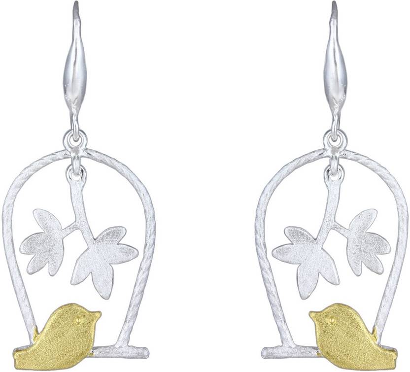 Flipkart Com Mirror White Birds Nest Danglers Sterling Mirror White Birds Nest Danglers