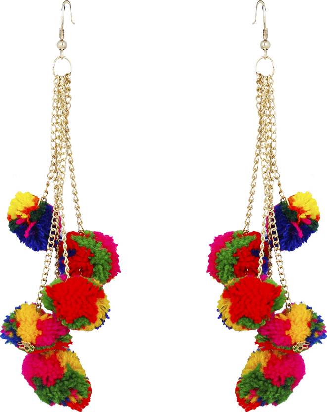 flipkart buy freshvibes pom pom earrings for multi colour tassel pompom fur funky flipkart buy freshvibes pom pom earrings for multi colour tassel pompom fur funky