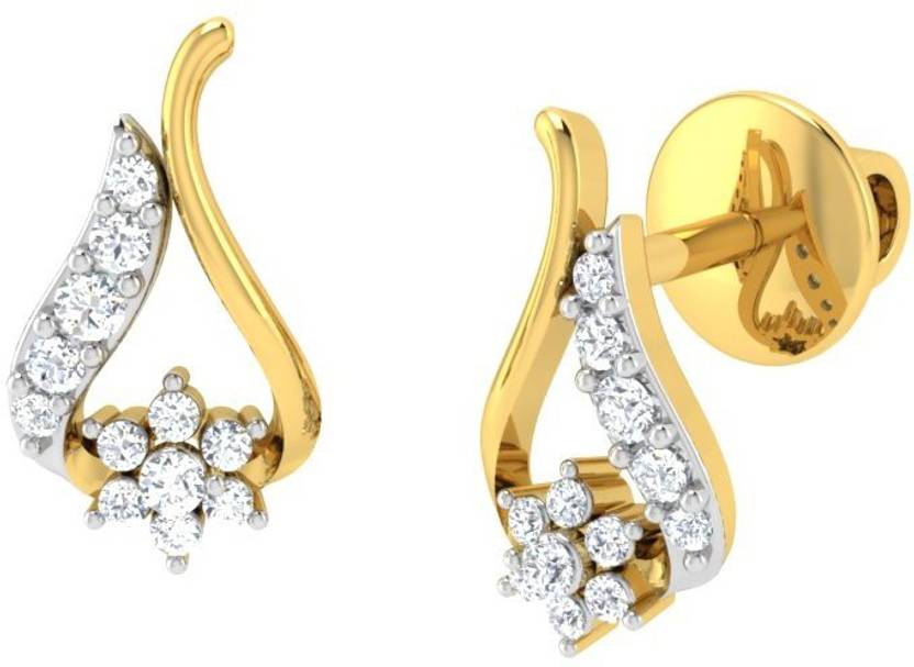 Vishal Diamonds Briana Yellow Gold 18kt Diamond Stud Earring Price Vishal Diamonds Briana Yellow Gold 18kt Diamond Stud Earring