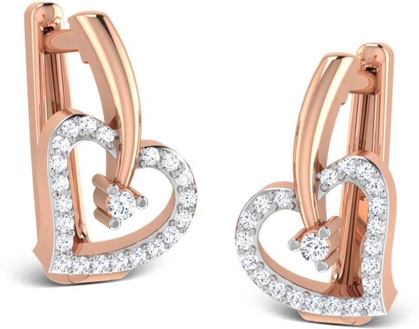 Caratlane Beloved Heart Yellow Gold 18kt Diamond Hoop Earring Price Caratlane Beloved Heart Yellow Gold 18kt Diamond Hoop Earring