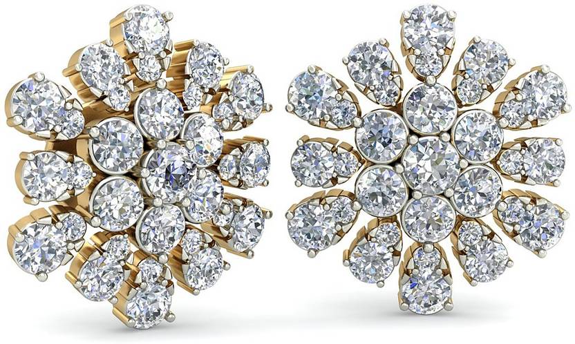 Pc Jeweller The Nessa Yellow Gold 18kt Diamond Stud Earring Price In Pc Jeweller The Nessa Yellow Gold 18kt Diamond Stud Earring