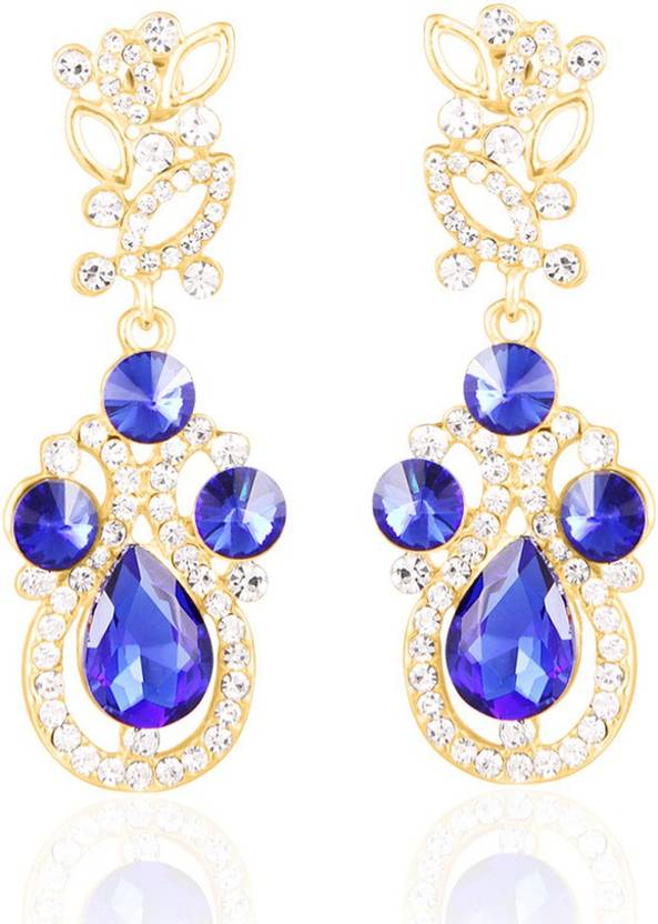 Flipkart Com Big Tree Fancy Crystal Chandelier Earring Big Tree Fancy Crystal Chandelier Earring