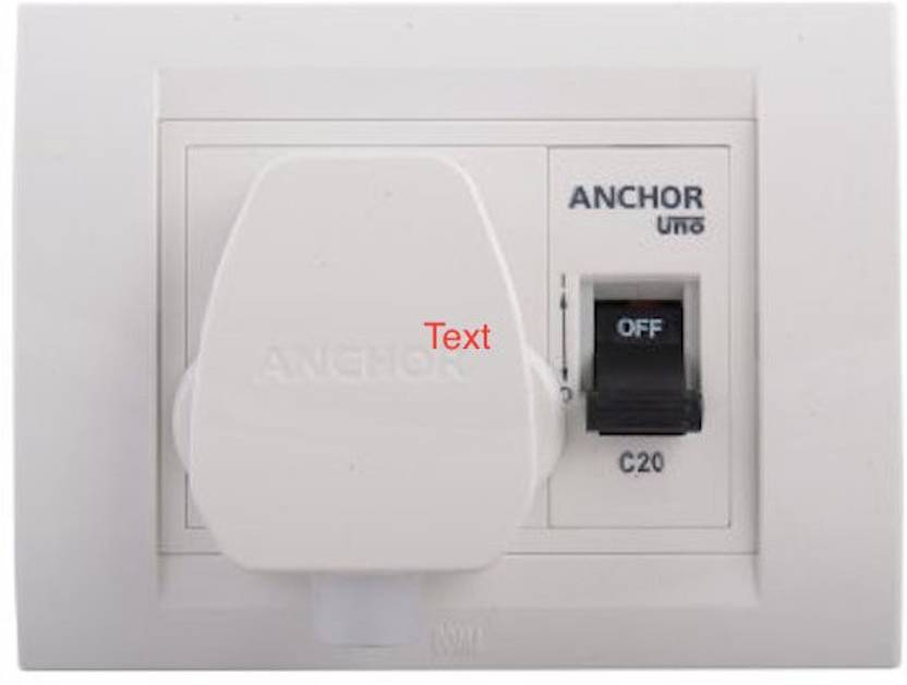 ANCHOR 20 A One Way Electrical Switch Price in India Buy ANCHOR 20 A