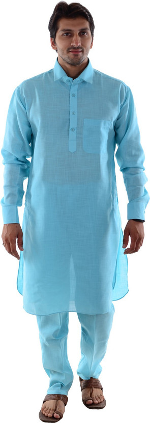light blue pathani kurta