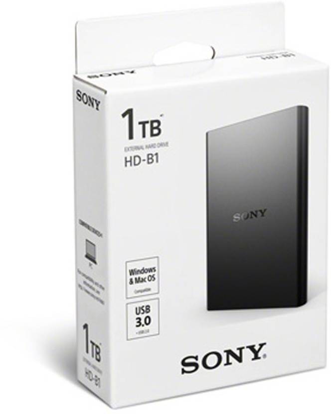 Sony 1 TB Wired External Hard Disk Drive (Black)