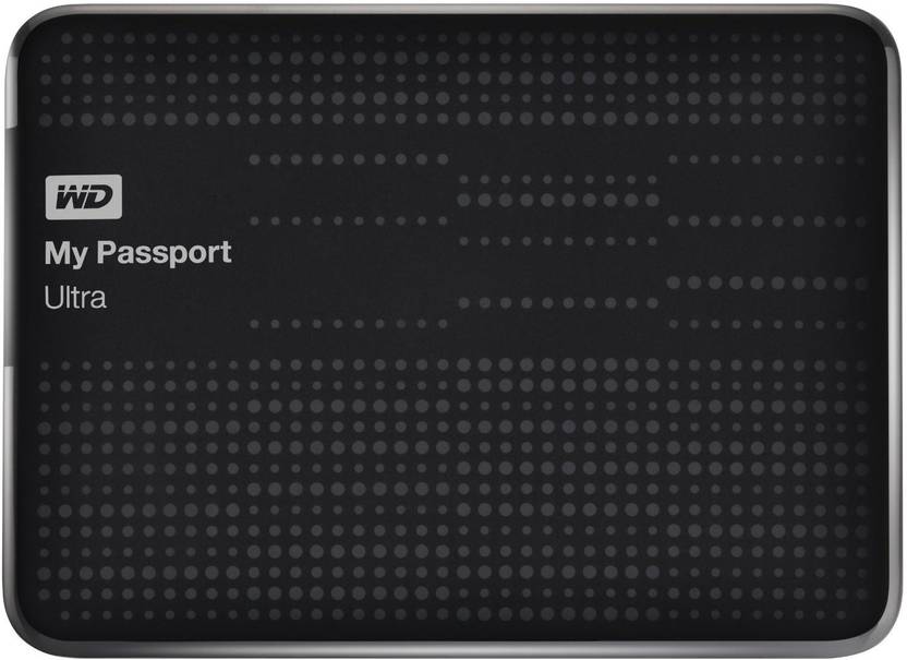 WD My Passport Ultra 2.5 inch 1 TB External Hard Drive (Black) 