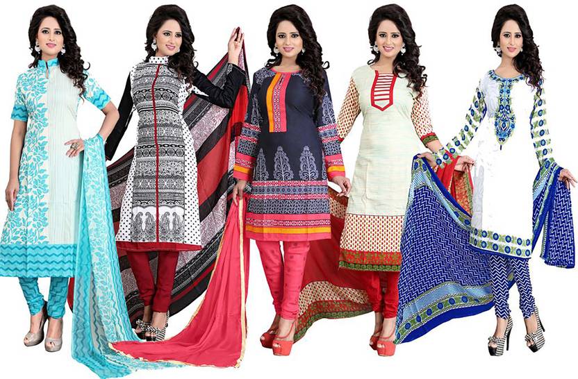 Ishin Crepe Printed Salwar Suit Dupatta Material