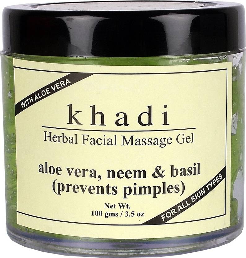 KHADI NATURAL Herbal Facial Massage Gel Aloe Vera Neem and Basil