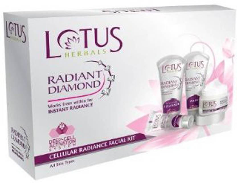 Lotus Herbals RADIANT DIAMOND Cellular Radiance FACIAL KIT 170 g