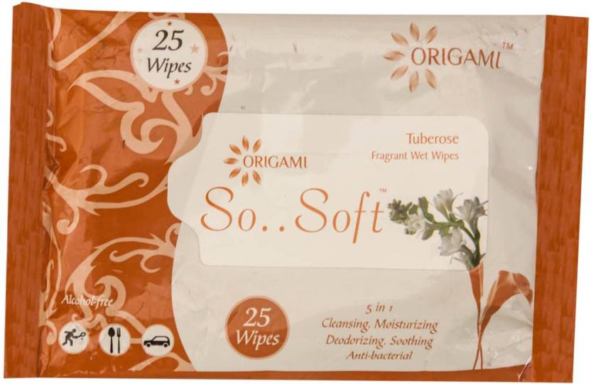 Origami Wet Wipes 5 In 1 25 Pulls 5 Flavors