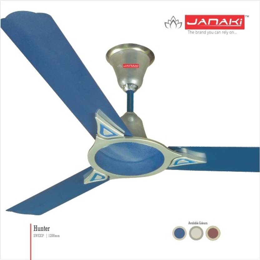 Janaki Hunter 3 Blade Ceiling Fan Price In India Buy Janaki