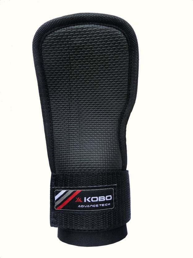Kobo Gel Weight Lifting Gym Palm Straps Imported Hand Grip/Fitness Grip Black