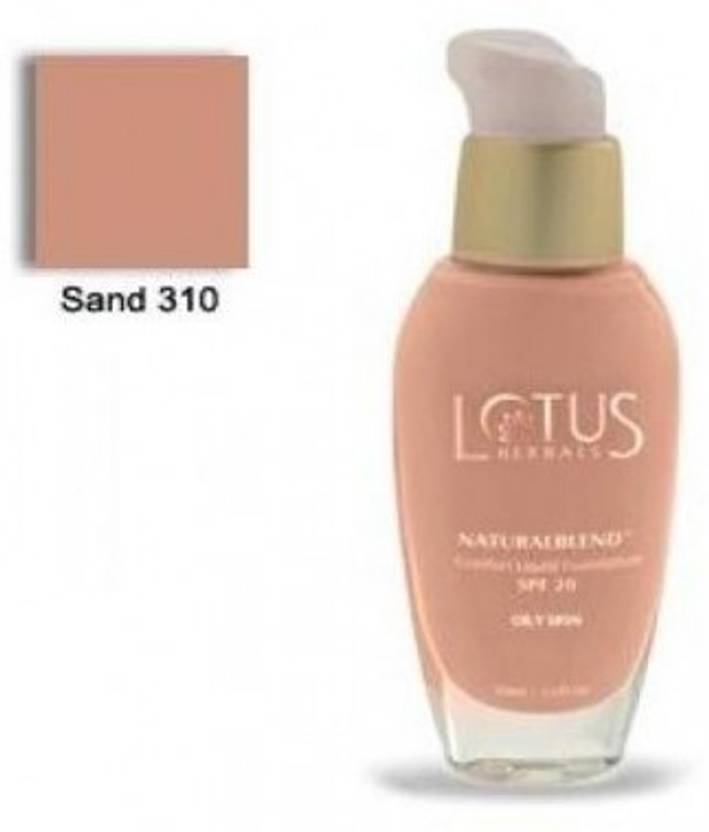 LOTUS Comfort Liquid SPF 20 Oily Skin Foundation Price in India, Buy LOTUS Comfort Liquid SPF