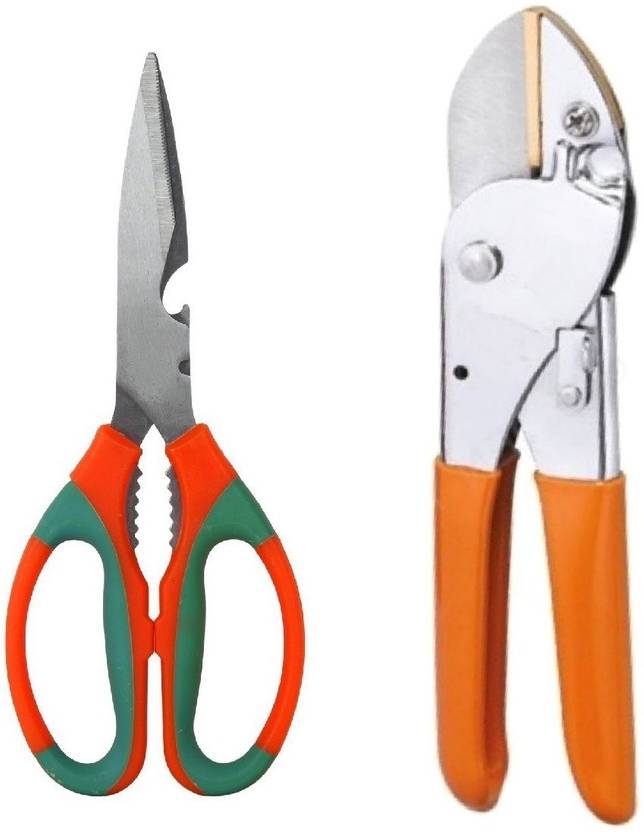 TRUPHE Garden Scissor, Pruner Gardening Cut Tools (Set of 2) Garden