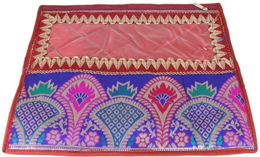 Kuber Industries Designer Single brocade saree cover Mku211 Maroon