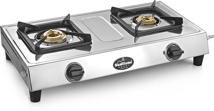 Sunflame Smart Stainless Steel Manual Gas Stove In India Sunflame Smart Stainless Steel Manual Gas Stove