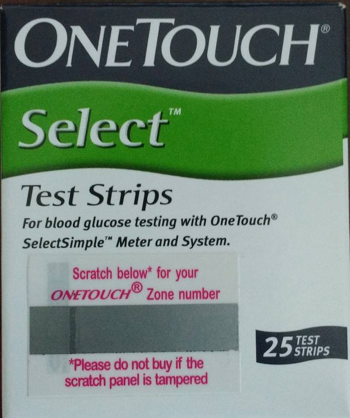 Johnson & Johnson One TouchSelect Simple 25's Test Strips