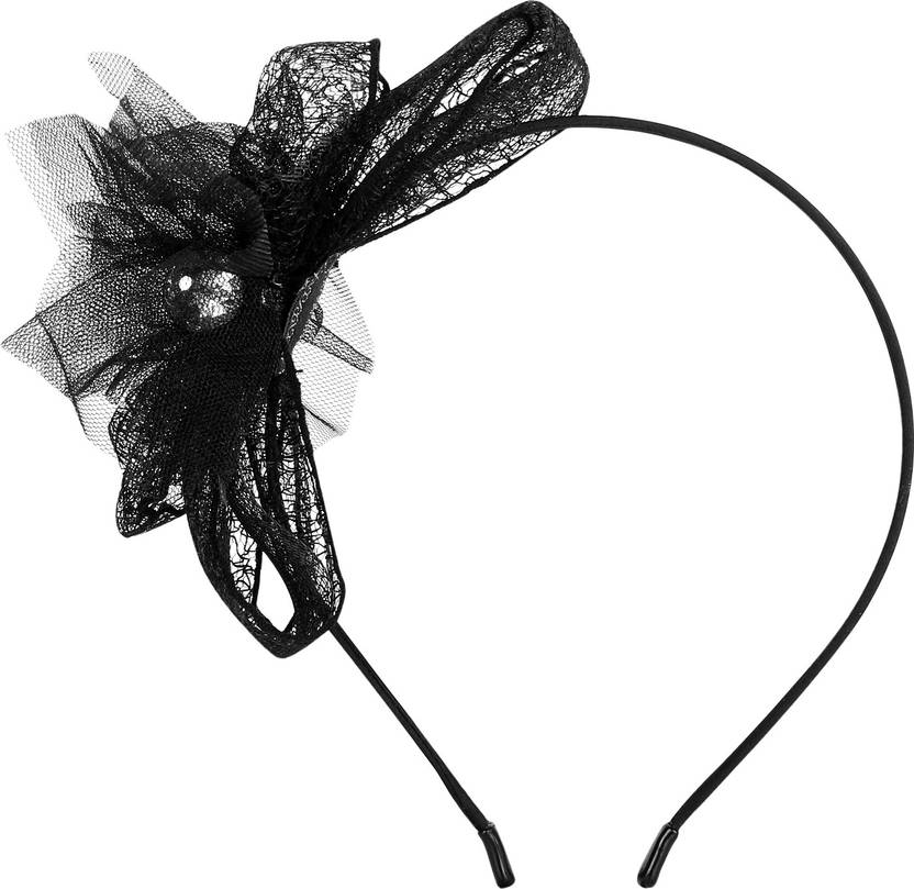 Ilu Feather Bow Knot Headband Wedding Party Jewellery Beauty Hair