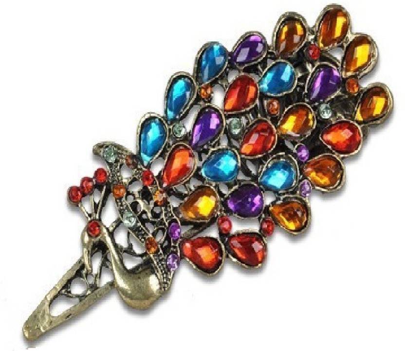 Grabden Peacock Feather Hair Pin Price In India Buy Grabden