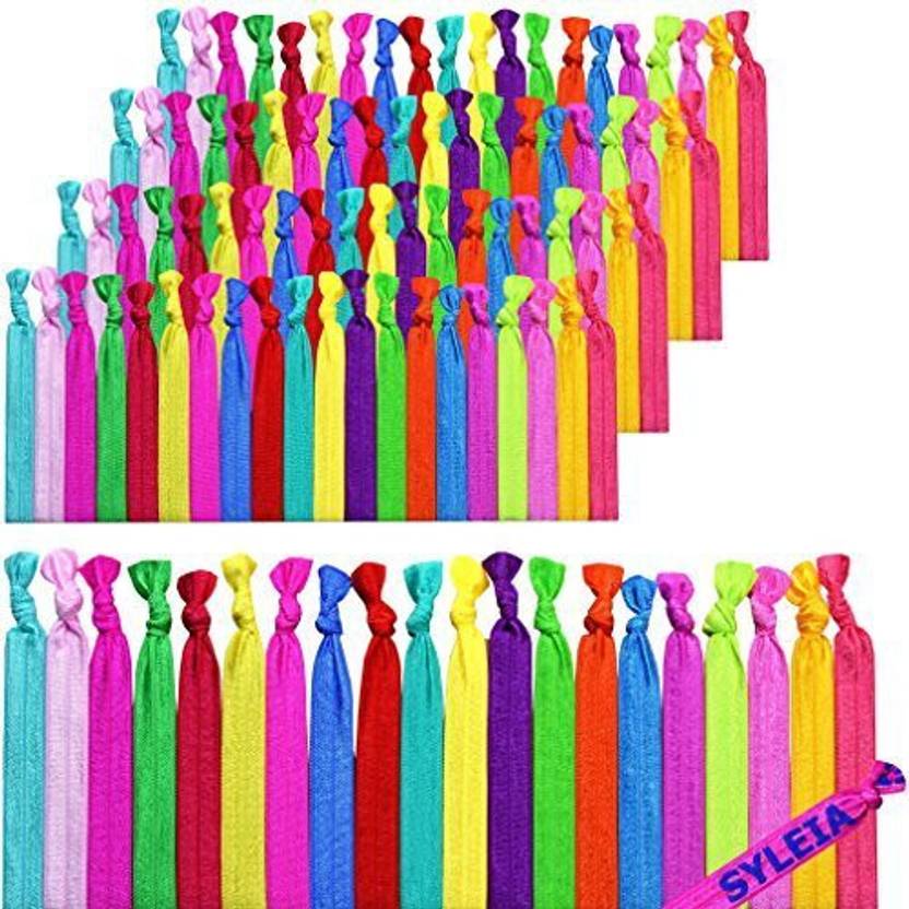 Syleia Syleia 100 Hair Ties Candy Shop Colors Plus Bonus Hair