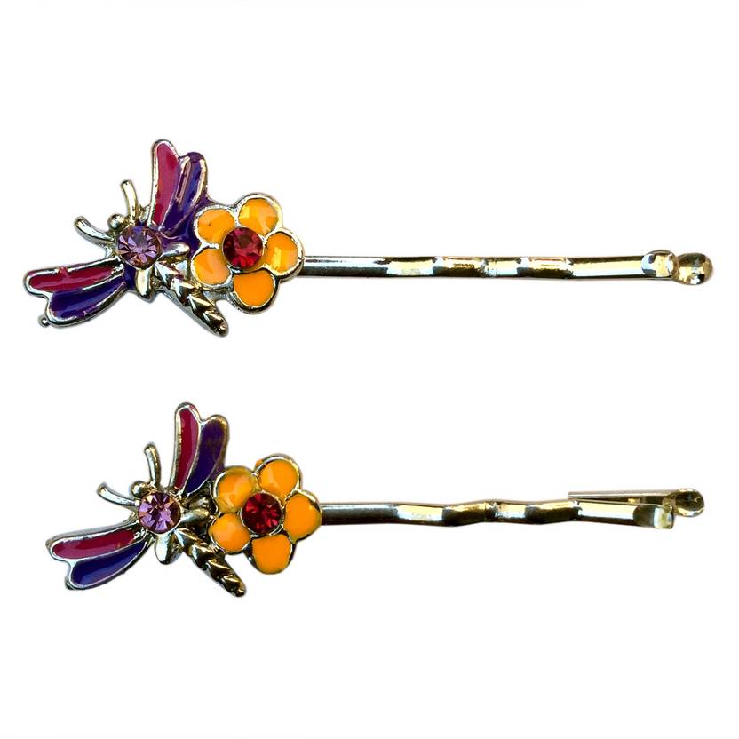 B Fashionable Small Dragonfly Flower Bobby Hair Pin Price In